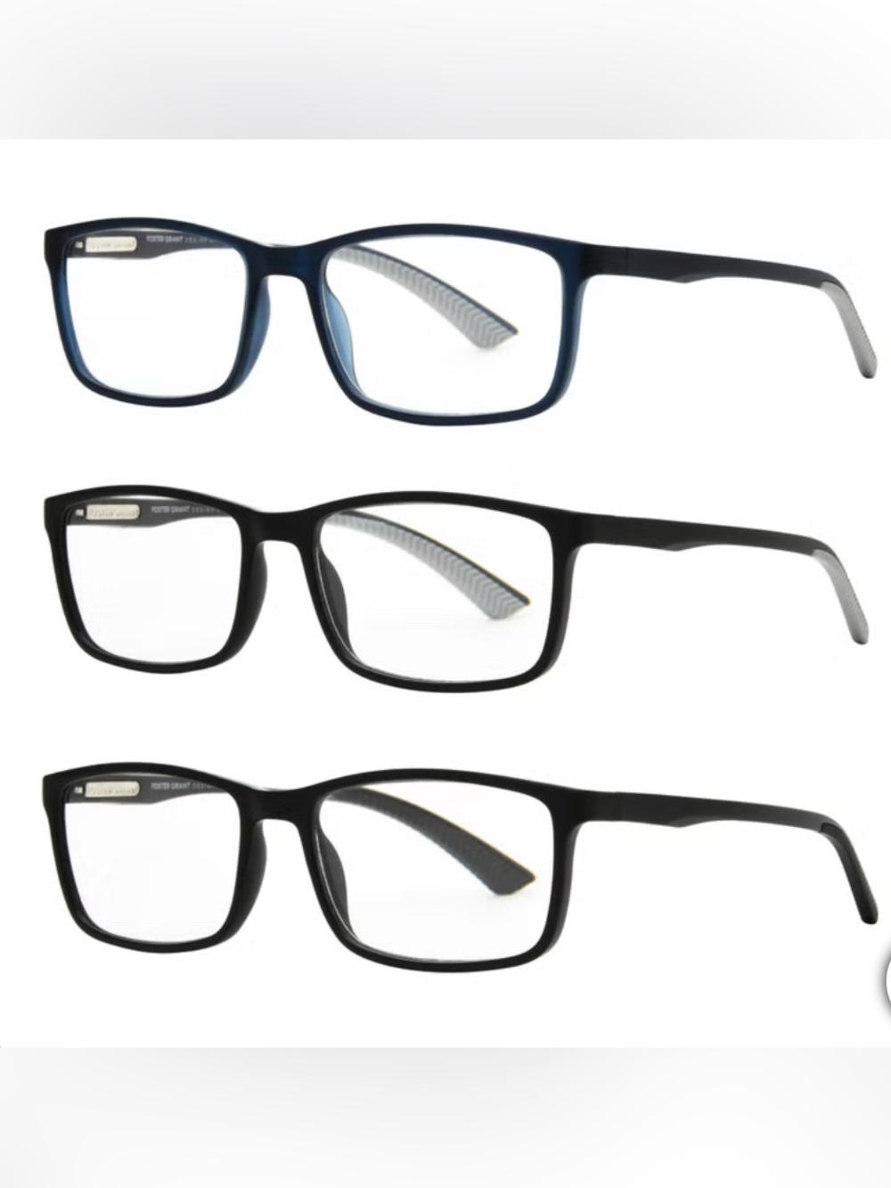 Foster Grant Design Optics +2.00 reading-glasses set.
